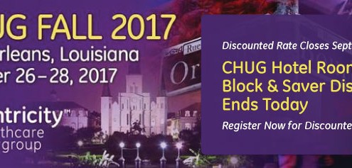CHUG Hotel Room Block & Saver Discount Ends Today - Register Now!